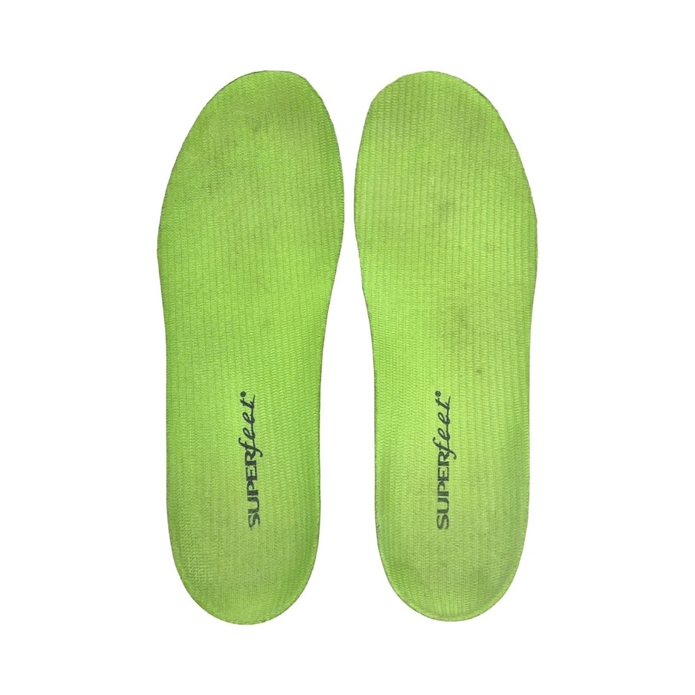 Superfeet Insoles Mens 7.5-9 Wms 8.5-10 Green Shoe Inserts Arch Support Orthotic